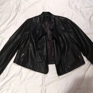Faux leather jacket